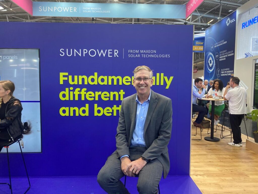 Maxeon CEO Bill Mulligan at Intersolar 2024