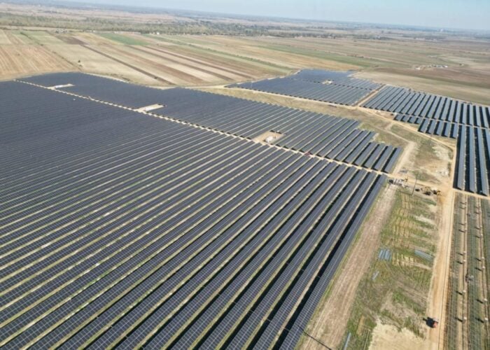 Solar panels in Romania.