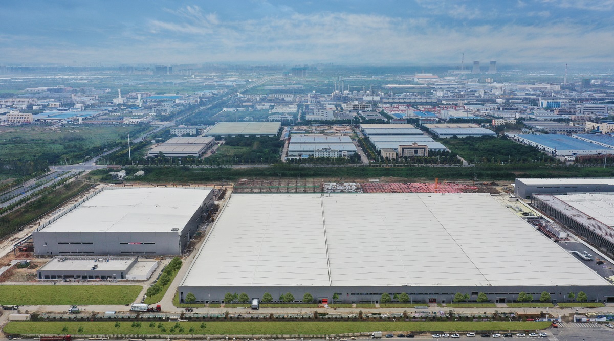 The GCL SI Hefei gigafactory in China.