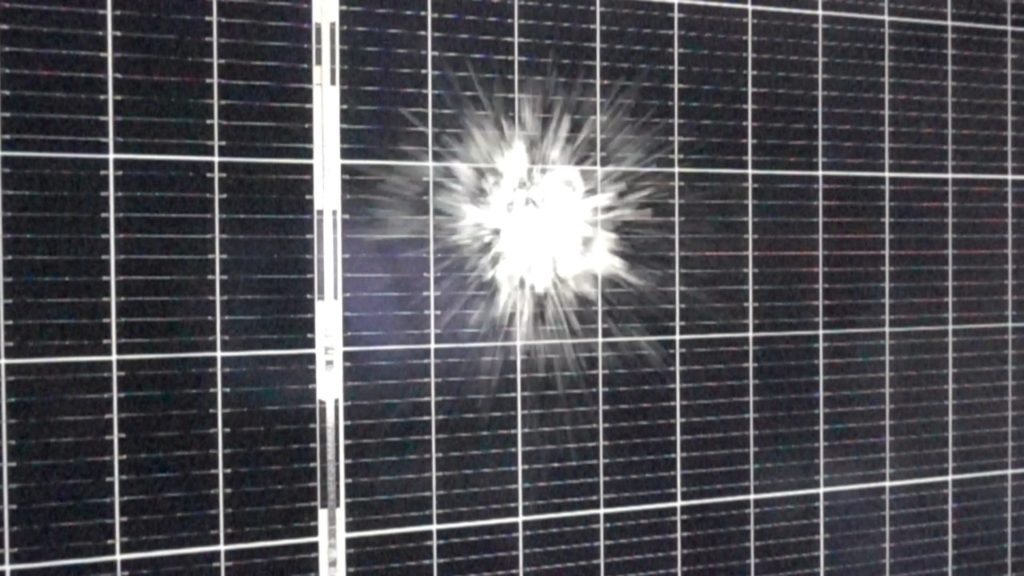 PVEL Hail Strike PV Module Testing